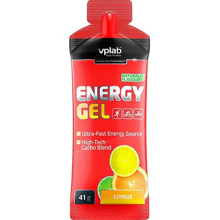 Vplab Energy gel Гель энергетический цитрус 41 г