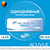 Контактные линзы 1-Day Acuvue Moist with Lacreon 30 шт/+4.25/9.0/1 день 1 уп