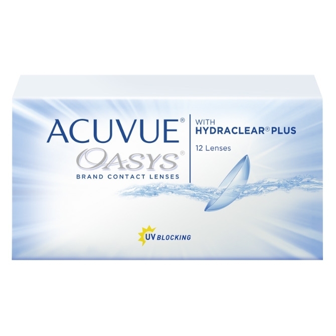 Изображение товара Контактные линзы Acuvue Oasys with Hydraclear Plus, 12 шт, -10.50, 8.4 мм, 2 недели