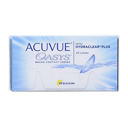 Контактные линзы Acuvue Oasys with Hydraclear Plus, 24 шт/-5.25/8.4/2 недели 1 уп