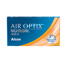 Изображение товара Контактные линзы Air Optix Night & Day Aqua -4.00/8.6/13.8 3шт на месяц