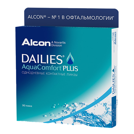 Контактные линзы Dailies Aqua Comfort Plus -5.75 90 шт. однодневные