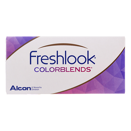Контактные линзы цветные FreshLook ColorBlends -2.50 brilliant blue 2шт.