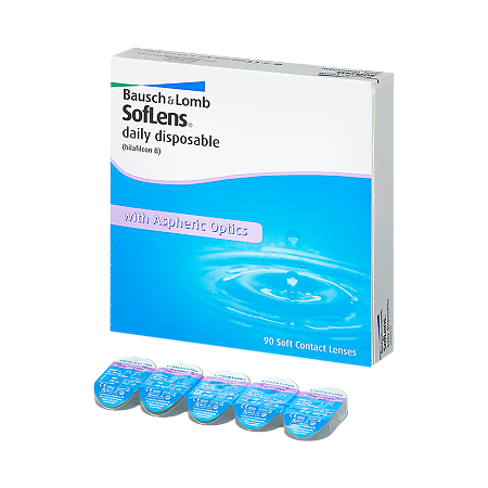 Контактные линзы SofLens Daily Disposable 90 шт / -1.25/8.6/14.2