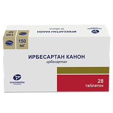 Изображение товара Ирбесартан Канон таблетки 150 мг 28 шт
