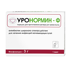 Купить Уронормин-Ф порошок д/приг раствора для приема внутрь 3 г пакеты по 8 г 1 шт цена