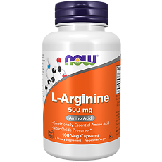 Купить Now L-Arginine L-Аргинин 500 мг капсулы массой 686 мг 100 шт цена