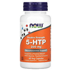 Купить Now Двойная сила 5-НТР 200 мг / Double strength 5-HTP 200 mg капсулы массой 694 мг 60 шт цена