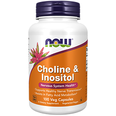 Купить Now Choline & Inositol / Холин+Инозитол 500 мг капсулы массой 1139 мг 100 шт цена