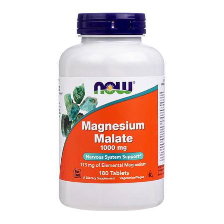Now Магния Малат 1000 мг / Magnesium Malate 1000 mg таблетки массой 1566 мг 180 шт