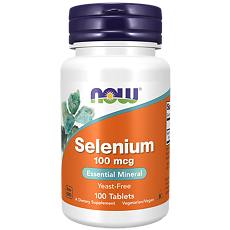 Купить Now Selenium / Селен 100 мкг таблетки массой 405 мг 100 шт цена
