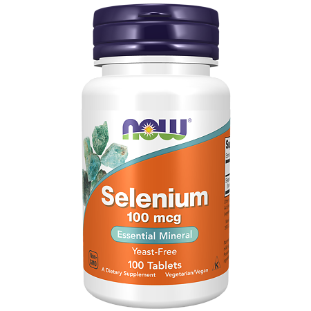 Now Selenium Селениум 100 мкг таблетки массой 518 мг 100 шт