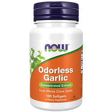 Купить Now Odorless Garlic Чеснок (без запаха) желатиновые капсулы массой 414 мг 100 шт цена