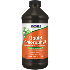 Купить Now Liquid Chlorophyll Mint Flavor Хлорофилл жидкий мятный вкус 16 OZ 473 мл 1 шт цена