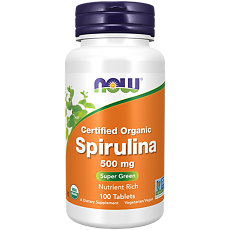 Купить Now Spirulina Спирулина 500 мг таблетки массой 500 мг 100 шт цена