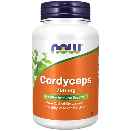 Now Cordyceps Кордицепс 750 мг капсулы массой 900 мг 90 шт