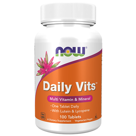 Now Daily Vits Дейли Витс комплекс витаминов таблетки покрыт об. массой 1252 мг 100 шт