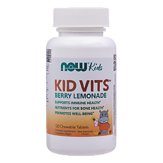Купить Нау (Now) Детские витамины Ягодный лимонад / Kid Vits Berry Lemonade жевательные таблетки массой 1300 мг 120 шт цена