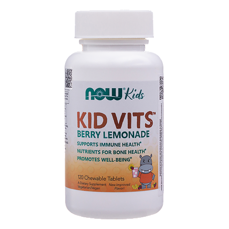 Now Детские витамины Ягодный лимонад / Kid Vits Berry Lemonade жевательные таблетки массой 1300 мг 120 шт
