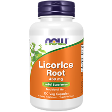 Изображение товара Now Корень солодки / Licorice Root капсулы массой 550 мг 100 шт