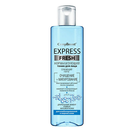 Изображение товара Compliment Express Fresh нормализующий тоник для лица сужающий поры 250 мл 1 шт