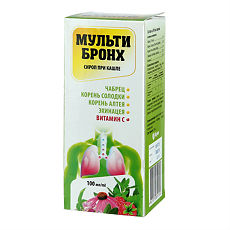 Купить Мульти-Бронх сироп при кашле 100 мл цена
