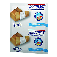 Купить Лейкопластырь Унипласт бактерицидный влагостойкий 6 х10 см 1 шт цена