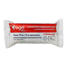 Купить Салфетки стерильные Angel из нетканого материала 16 х 14 см 10 шт цена