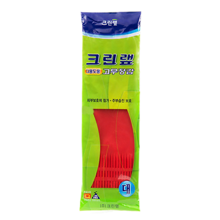 Clean Wrap Перчатки уплотненные из натурального латекса (опудренные) красные р.ХL 1 пара 1 уп