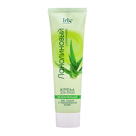 Изображение товара Iris Крем для лица Ланолиновый с алоэ вера 100 мл 1 шт