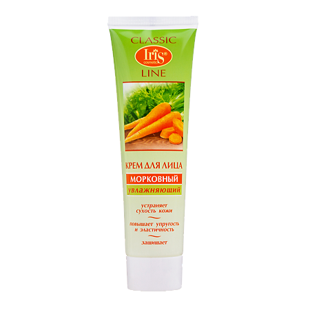 Изображение товара Ирис Крем для лица Морковный увлажняющий 100 мл для сухой и чувствительной кожи
