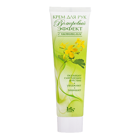 Изображение товара Iris Крем для рук Велюровый эффект Чистотел смягчающий 100 мл 1 шт
