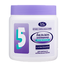 Купить Iris Профи Бальзам-кондиционер №5 Против перхоти для жирных и нормальных волос с d-пантенолом 500 мл 1 шт цена