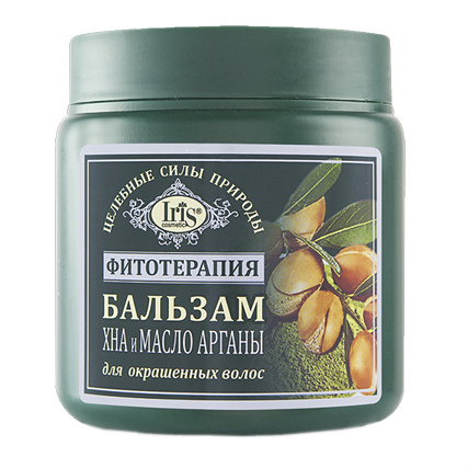 Изображение товара Iris Фитотерапия Бальзам Хна и масло Арганы для окрашенных волос 500 мл 1 шт