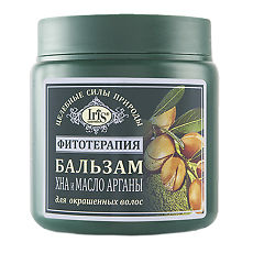 Купить Iris Фитотерапия Бальзам Хна и масло Арганы для окрашенных волос 500 мл 1 шт цена