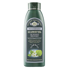 Купить Iris Фитотерапия Шампунь Зеленое Яблока для всех типов волос 500 мл 1 шт цена