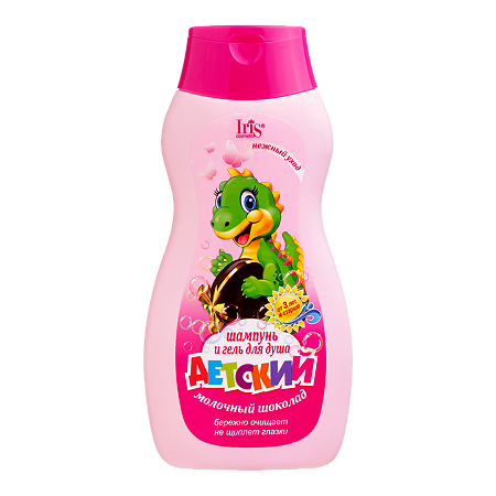 Изображение товара Детский шампунь и гель для душа Молочный шоколад 300 мл Iris