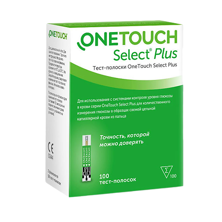 Тест-полоски OneTouch Select Plus 100 шт
