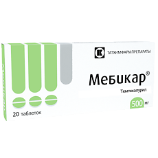 Купить Мебикар таблетки 500 мг 20 цена