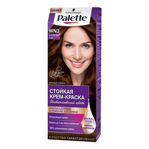 Изображение товара Palette Стойкая крем-краска WN3 Золотистый кофе 110 мл
