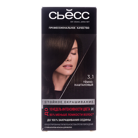 SYOSS Color Краска для волос 3-1 темно-каштановый 115 мл 1 шт
