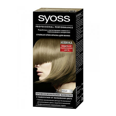 SYOSS Color Краска для волос 7-6 Русый 115 мл 1 шт