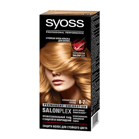 SYOSS Color Краска для волос 8-7 Карамельный Блонд 115 мл 1 шт