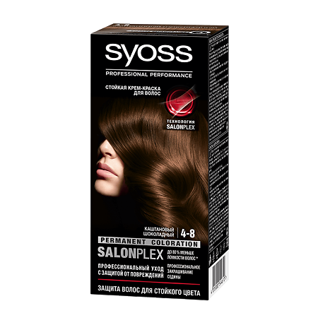SYOSS Color Краска для волос 4-8 Каштановый шоколадный 115 мл 1 шт