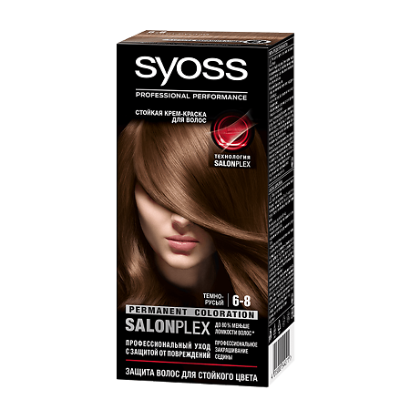 SYOSS Color Краска для волос 6-8 Темно-русый 115 мл 1 шт