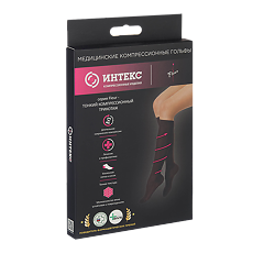 Купить Гольфы Интекс Fleur 1 класс компрессии цвет черный р. L 1 шт цена