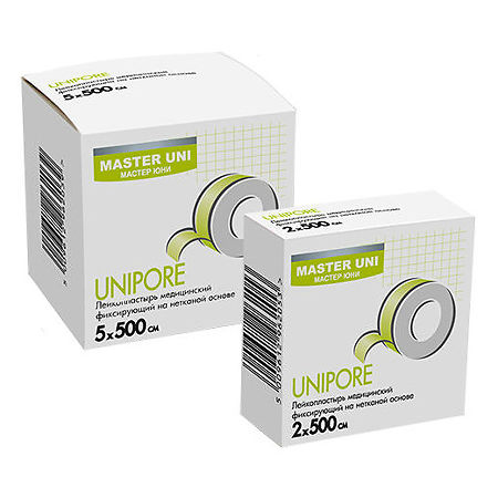 Master Uni Unipore Лейкопластырь на нетканой основе 3 х 500 см 1 шт
