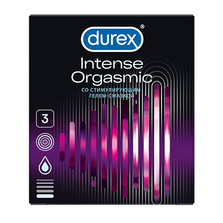 Презервативы Durex Intense Orgasmic с ребристой и точечной структурой 3 шт
