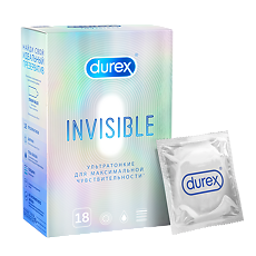 Купить Презервативы Durex Invisible ультратонкие 18 шт цена