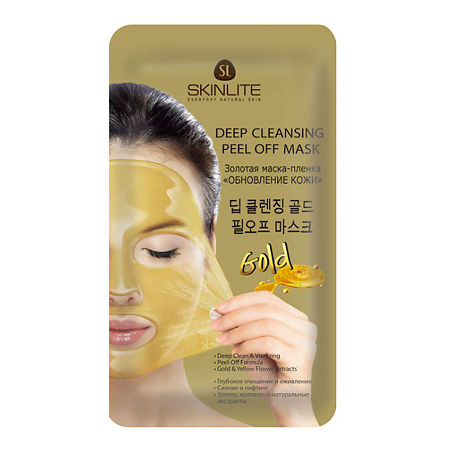 SkinLite Маска-пленка золотая Обновление кожи 15 мл 1 шт
